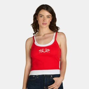 Double Layer Graphic Cami